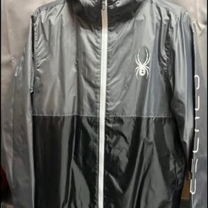 Spyder Men's Black and Gray Jacket